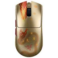 Razer 雷蛇 VIPER V3 PRO 毒蝰 CS2聯名 無線電競滑鼠 輕量滑鼠 光學微動 遊戲滑鼠 電競滑鼠, 金色, 主商品