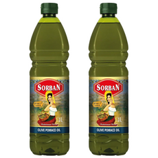 소르반 스페인산 올리브오일 가열조리용 포마스 (PET) 튀김용, 2개, 1L