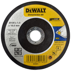 DeWALT 디월트 절단석 105mm 4인치 Cutoff Wheel 스텐 금속 철제 커팅, 1개