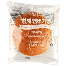 [신라명과] 참깨햄버거빵 개별포장 택배발송 당일생산, 70g, 10개