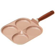 비자트 우브 IH 인덕션 4구 에그팬 뒤집기 쉬운 계란팬, 1개, 24cm