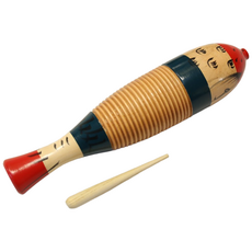 물고기 귀로 기로 컬러 32cm 장난감 리듬 교재용 교육용 오르프 악기, 1개