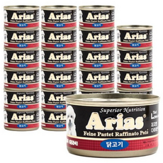 Arias 강아지 저지방 다이어트 캔, 닭, 100g, 24개