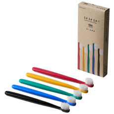 씽크네이처 키즈 랄랄라 어린이 칫솔 부드러운 이중 초미세모 테트라모 잇몸케어, 5개입, 1개