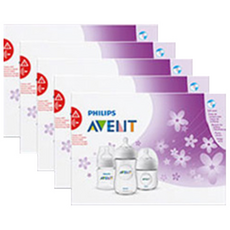 Philips 飛利浦 奶瓶微波清潔袋, SCF297/05, 5入, 1盒