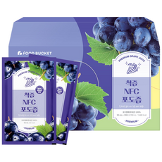 푸드버킷 물없이 갈아만든 착즙 포도즙, 90ml, 30개