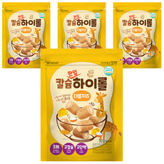 아이배냇꼬마 칼슘하이롤 더블치즈, 50g, 4개, 치즈맛