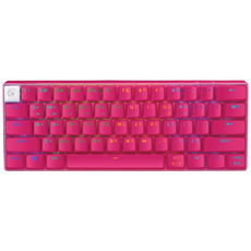 로지텍 PRO X 60 LIGHTSPEED 게이밍 키보드, 핑크 택타일, YR0090, 갈축