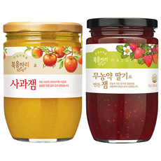복음자리 사과잼 620g *무농약 딸기잼 500g, 1개
