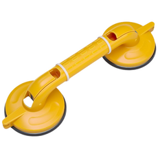 강력 흡착식 다용도 안전 손잡이 3사이즈 (38/46/53cm) 노인 욕실/샤워실 난간, 노란색, 1개