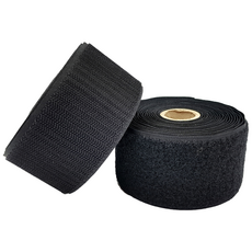 국산 튼튼하고 넓은 재봉용벨크로 검정색 폭 5cm x 1m 암수세트, 1세트