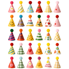 다인노 미니 방울 고깔 모자, 30개, 혼합