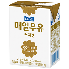 매일우유 멸균 커피맛 200mlx12팩/커피우유, 200ml, 12개