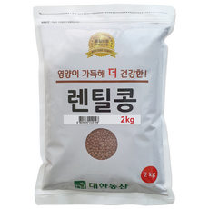 대한농산 렌틸콩, 2kg, 1개