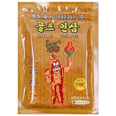 대전탑산업 골드 인삼패드 25매 찜질 건강 패드, 1박스