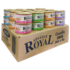 로얄 어드밴스 캔 콤보 고양이 캔 간식 통조림, 어드밴스 콤보, 85g, 48개