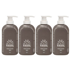 오디드 밀크인세라 퍼퓸 바디워시 샌달우드피그, 4개, 500ml