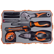 KENDO 가정용 만능 공구세트 26P 86128CO +스크래퍼3P세트 + 박스칼, 1개