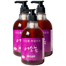 신영몰 어소녹 헤어샴푸 어성초/자소엽/녹차, 350ml, 3개