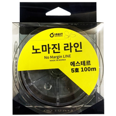 이누잇 노마진 에스테르 라인 100m 블랙 한치 갑오징어 쇼크리더 자작채비 기둥줄, 1개