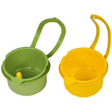 누름식 음식물 거름망 원터치 싱크대 물빠짐 걸이 바구니, 1개, 1개