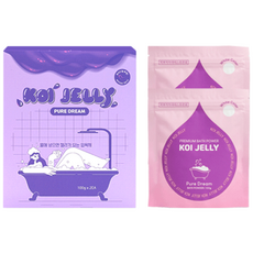 젤리 입욕제 슬라임 목욕놀이 커플 입욕젤 호캉스-코이젤리 1BOX ( ), 퓨어드림(투명), 1개, 200g