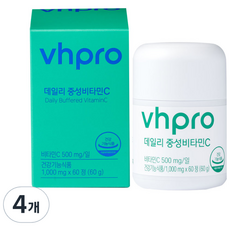 VITAMIN HOUSE 日常中性維他命C 60g, 4個, 60片