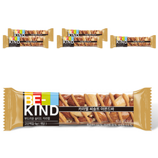 비카인드 카라멜 씨솔트 아몬드바, 40g, 6개