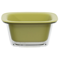 키밍 채소 과일 미니 채반 물빠짐 세척 바구니 3개, 그린