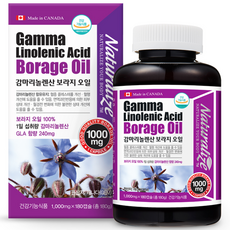 Naturalize 伽瑪亞麻酸琉璃苣油 1000mg, 180顆, 1盒