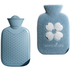 진루이 온수팩 보온물주머니 물리치료 찜질팩 1L, 블루