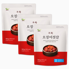[본죽] 오징어젓갈 130g 1+1+1팩 반찬, 3개