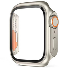 티엑스엘엑스 애플워치 호환 울트라 변신 드레스업 케이스, 티타늄, 1개