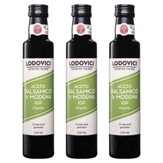 로도비치 이탈리아 저당도 글루텐프리 100% 유기농 발사믹 식초 - IGP 모데나, 3개, 250ml