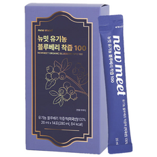 뉴밋 유기농 생과 착즙 블루베리즙 스틱 14p, 1개, 280ml