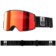 KAPVOE 카프보에 프리미엄 스키 스노우 보드 고글 마그네틱 교체 김서림 방지 방풍 K722, 1개, 레드