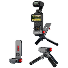 FLYMILE DJI 오즈모 포켓4 pro/포켓4/포켓3 전용 마그네틱 맨티스 금속 접이식 다기능 데스크 삼각대 퀵릴리즈 어태치먼트, 1개, for pocket 4/3