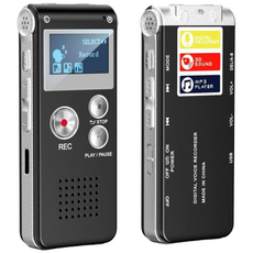 HOMIE 초소형 레코더 휴대용 고음질 레코더 디지털레코더 고성능 스마트대화면 8G 레코더로 장시간 사용, 블랙, N28