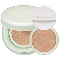 블랑네이처 피지 제로 에어핏 쿠션 15g + 리필 + 퍼프 세트, 19N 바닐라, 1개