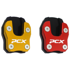 락모터스 혼다 PCX 사이드 스탠드 확장 클립 18~24년식 튜닝 패드 호환, 레드, 1개