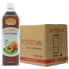 로쏘189 복숭아홍차베이스, 1L, 12개