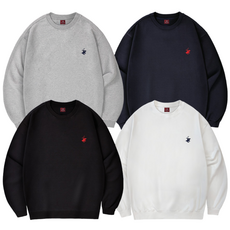 비버리힐즈폴로클럽 남여공용 소프트 세미 오버핏 데일리 맨투맨 티셔츠(4컬러) EPL8T00