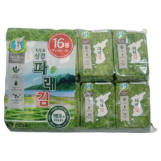 [성경식품] 지도표 재래식 파래 식탁김, 4g, 16개