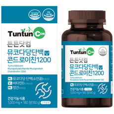 튼튼닷컴 뮤코다당단백 콘드로이친 1200 [3개월분] - 소연골 건강기능식품 / 1000 mg x 180 정, 1개, 180정