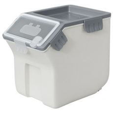 Blue Square Block飼料保存桶 FC-C05, 灰色, 15L