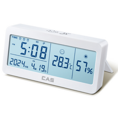 카스 디지털 온습도계 온도계 습도계 T039, 화이트, 1개