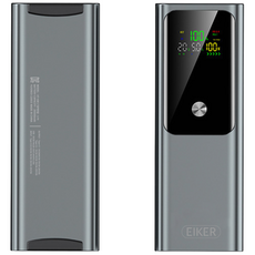 EIKER 100W PD3.1 양방향 고속충전 노트북 보조배터리 LED 디스플레이 20000mAh, ONE COLOR