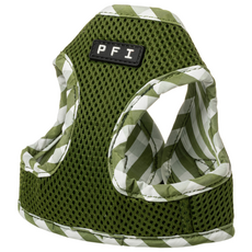 PFI 강아지 메쉬체크H 하네스, 그린, 1개
