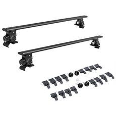 발통마켓 차량용 문틀형 가로바 루프랙 없어도 장착가능, 1세트, 블랙