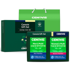 CENOVIS 聖諾 綜合維他命礦物質保健膠囊禮盒 男性款+女性款+提袋, 1組